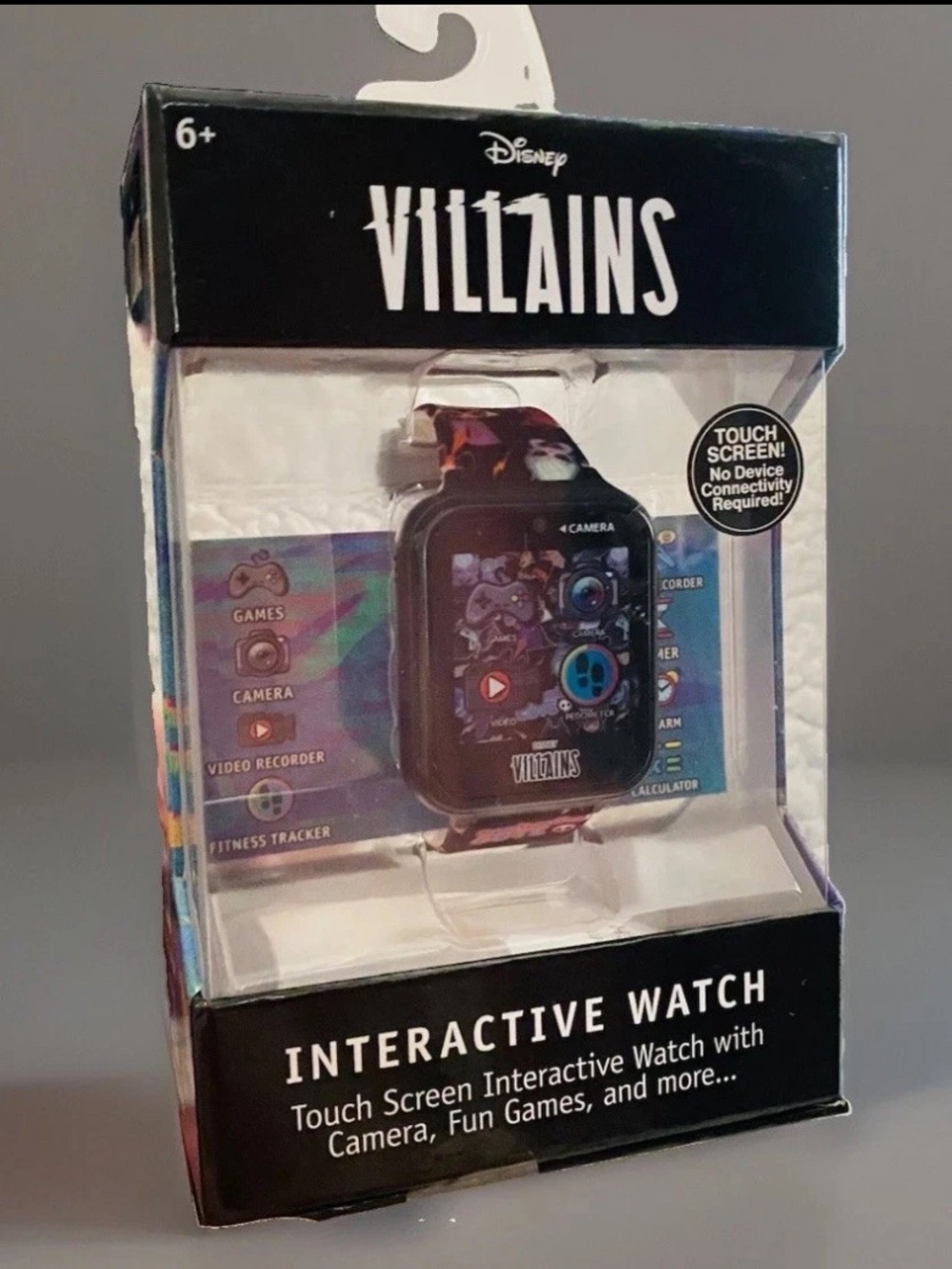 NIB Disney’s Villains Interactive Smart Watch Camera Games Alarm Video Child’s